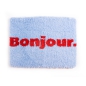 Preview: Badematte Bonjour hellblau