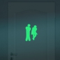 Preview: Tür Sticker Frau & Mann