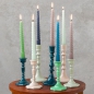 Preview: Kerzenständer Vintage 19cm blau
