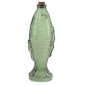 Preview: Glasflasche 'Grüner Fisch'