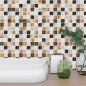 Preview: Fliesenaufkleber Mosaik Marmor Braun
