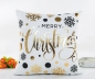 Preview: Softer Christmas Kissenbezug Gold Muster