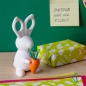 Preview: Büroklammerhalter & Schere Desk Bunny Weiß
