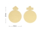 Preview: MDF Untersetzer Silhouette/Symbol