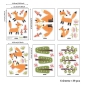 Preview: 39 Aufkleber Fuchs Wald Pilze