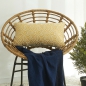 Preview: Jacquard Kissenbezug Gelb Muster