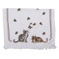 Preview: Gästetuch Cats & Butterflies