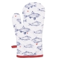 Preview: Ofenhandschuh Fische Blau / Rot