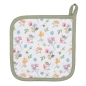 Preview: Topflappen Blumen Klein - Grün
