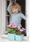 Preview: Blumenkörbchen Luna blau 2er Set