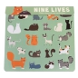 Preview: Sticker Set Nine Lives - Katzen