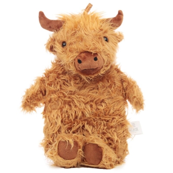 Wärmflasche mit Highland Coo Kuh Bezug