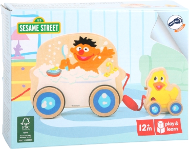 SESAMSTRASSE Zieh-Badewanne mit Ente