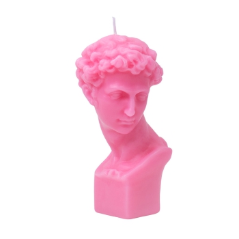 Kerze David von Michelangelo Pink