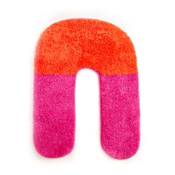 Badematte "U" Pink