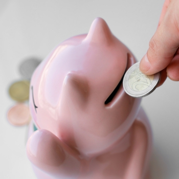 Spardose Lucky Cat rosa