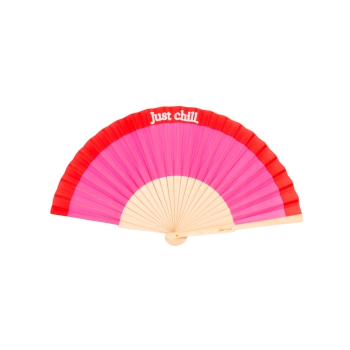 Handfächer Just Chill Pink