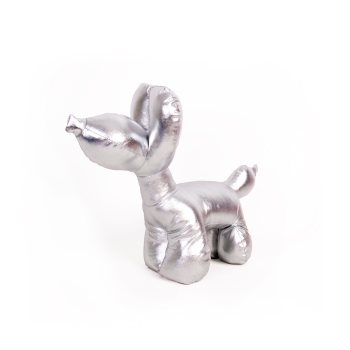 Türstopper Ballonhund Silber