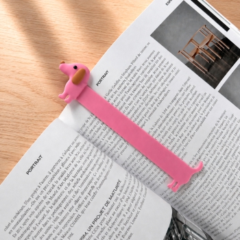 Preview: Lesezeichen Dackel Pink