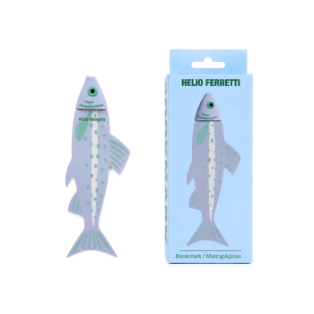 Lesezeichen Fisch blau