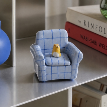 Preview: Schmuckkasten Sofa mit Katze kariert