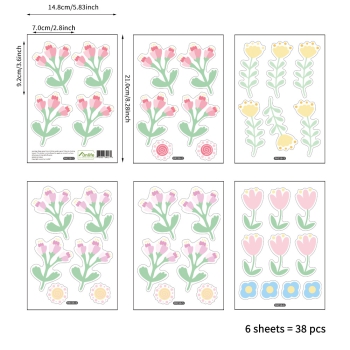 38 Aufkleber Blumen & Blüten