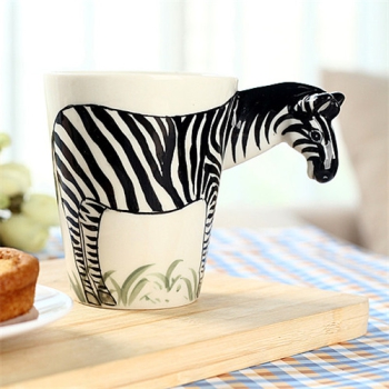 3D Tiertasse Zebra