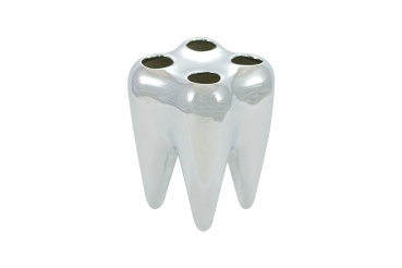 Zahnbürstenhalter Zahn Silber
