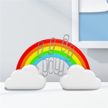 Büroklammerspender Regenbogen
