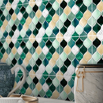 Fliesenaufkleber Vintage Mosaik