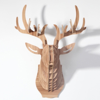 3D Trophäe Hirsch
