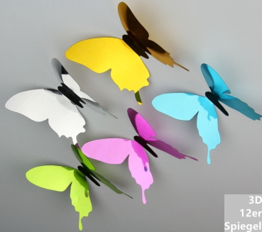 3D Schmetterlinge 12er Set