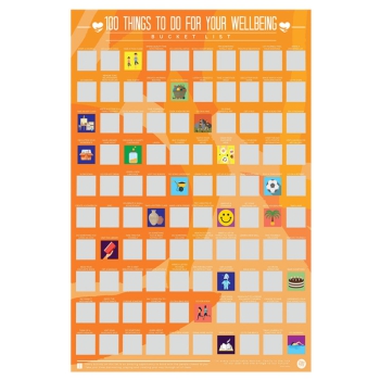 Poster 100 Things to do for wellbeing