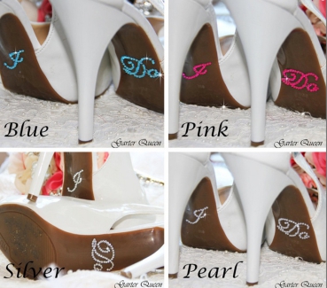 Preview: Diamant Aufkleber "I do, me too"