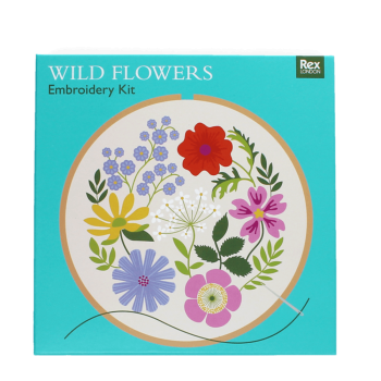 Stickereiset Wildblumen