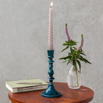 Kerzenständer Vintage 19cm blau