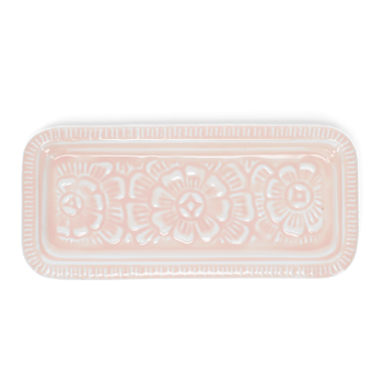 Emaille-Schmucktablett Rosa