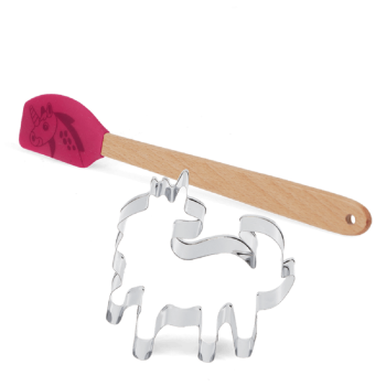 Ausstechform & Teigschaber Einhorn