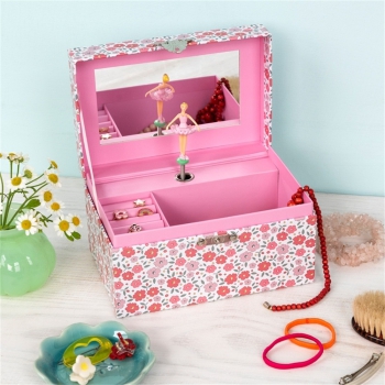 Preview: Musikalische Schmuckschatulle Pink Tilde