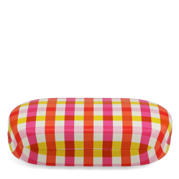 Sonnenbrillenetui Gingham Pink