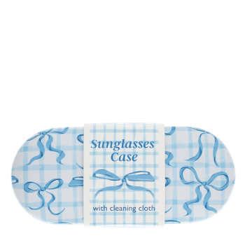 Preview: Sonnenbrillenetui Blaue Schleifen