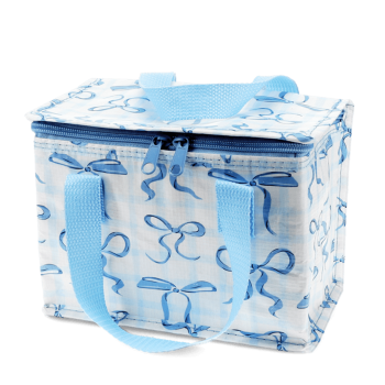 Isolierte Snacktasche blaue Schleifen