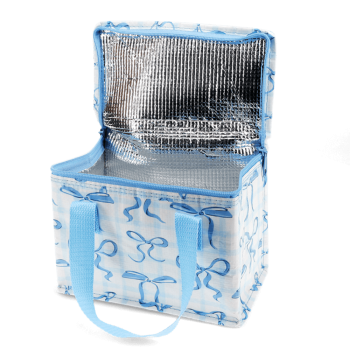 Preview: Isolierte Snacktasche blaue Schleifen