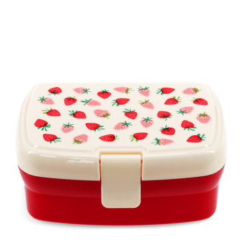 Lunchbox mit Tablett Erdbeere