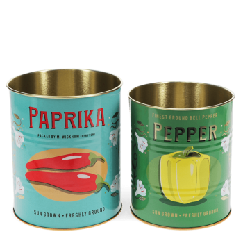 Aufbewahrung Dosen-Set Paprika und Pepper