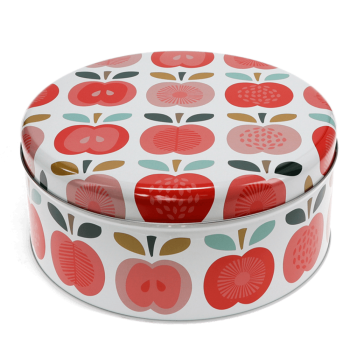 Keksdose rund Vintage Apple