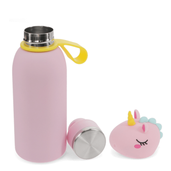 Preview: Edelstahl Wasserflasche Einhorn