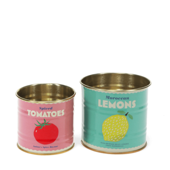 Aufbewahrung Mini Dosen-Set Lemon & Tomato