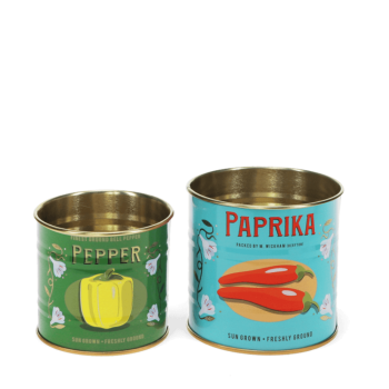Aufbewahrung Mini Dosen-Set Paprika & Pepper