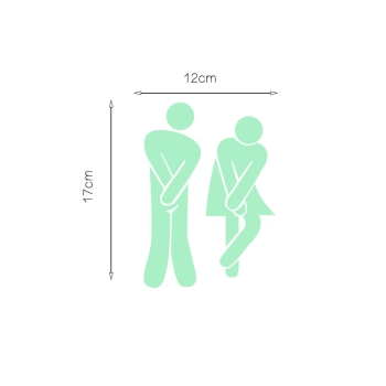 Tür Sticker Frau & Mann